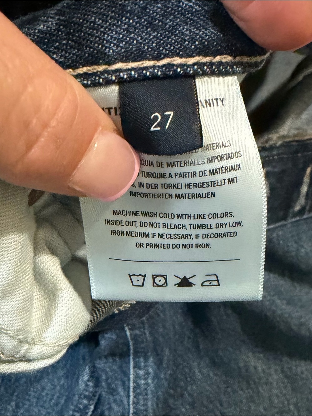 Citizens of Humanity Dahlia Bow Leg Baby Jeans Claremont Blue size 27 barrel - Picture 11 of 13